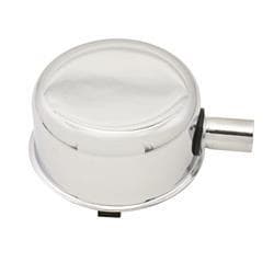 Proflow Push-In Breather Steel Chrome 2-3/4 in. Diameter with 1 inch Neck wuth Breather Tube