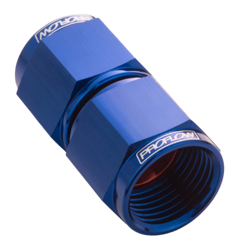 Proflow Female Flare Union Swivel Hose End Straight -06AN, Blue