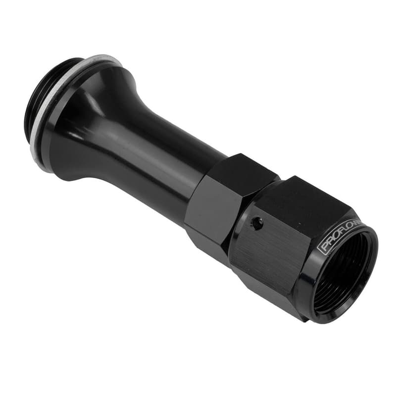 Proflow Carburettor Inlet Hose End Female -08AN To 7/8 x 20 For Holley 3in, Black