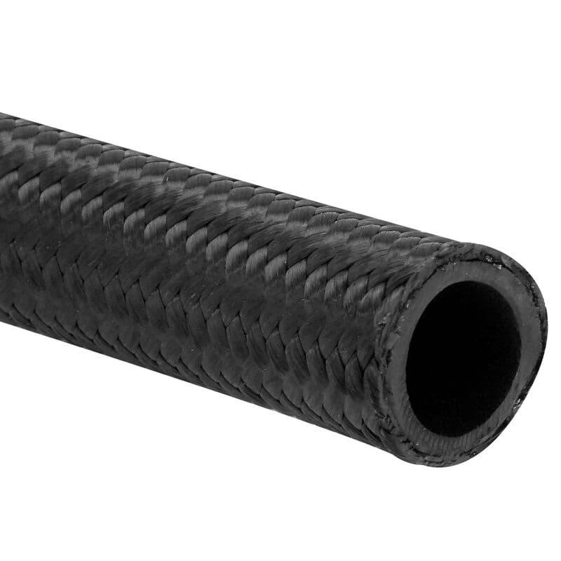 Proflow Hose, Black Nylon Braided -10AN, 5/8in, 1 Metre Length
