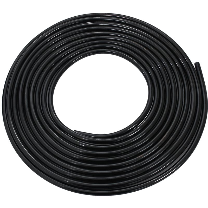 Proflow Aluminium Fuel Line Hard Tube 3/8in, Black, 25Ft Coil