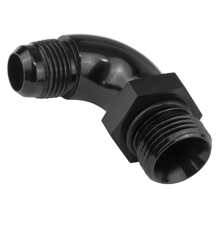 Proflow 90 Degree Male Fitting ORB Hose End To -16AN, Black