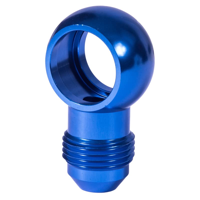 Proflow Fitting Banjo 19.5mm (AN8) to AN8 Male, For 748-08AN, Blue