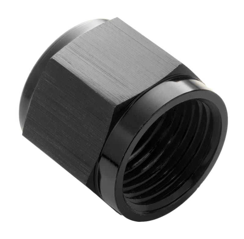 Proflow Aluminium Tube Nut AN4 For 1/4in. Tube, Black