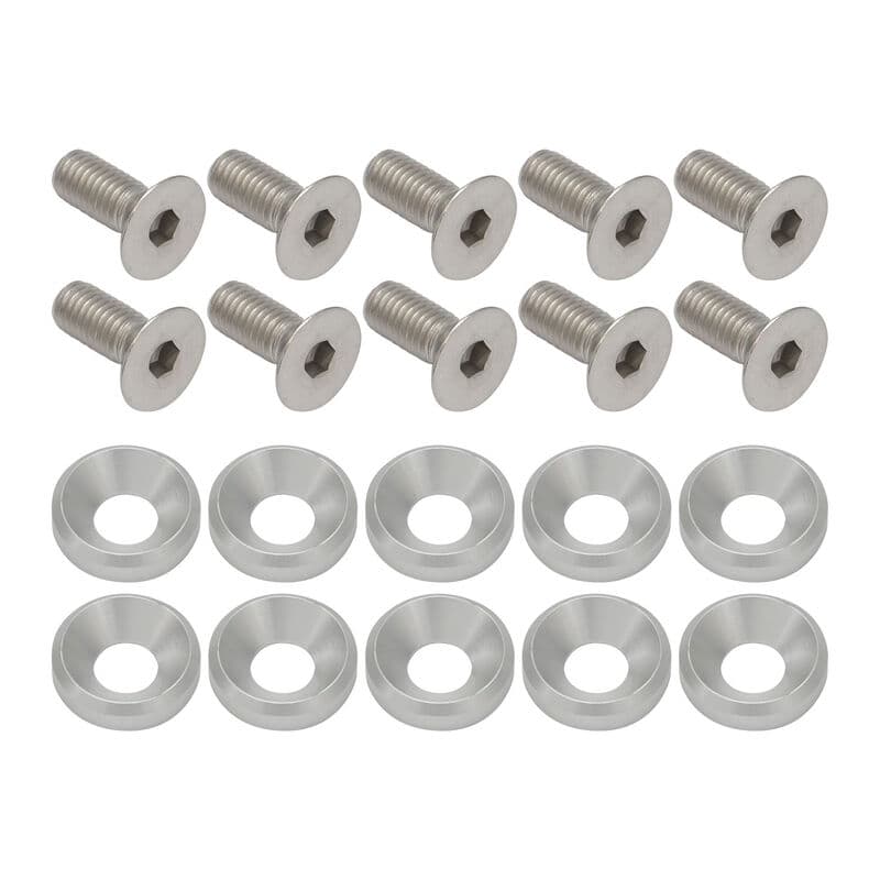 Proflow Billet Dress Up & Fender Washer Kits, 5/16'' UNC x 3/4'', Polished, 10-Pack