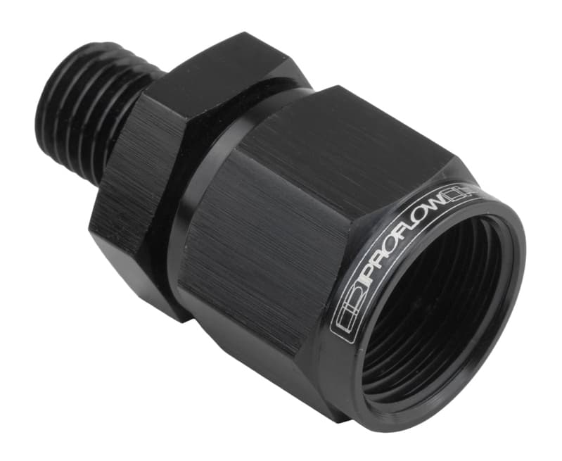 Proflow Female Adaptor -06AN Straight Swivel To M14 x 1.50mm, Black