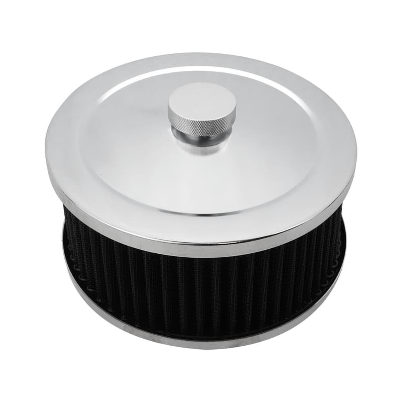 Proflow Air Filter Assembly Round 6in. x 3in, Chrome