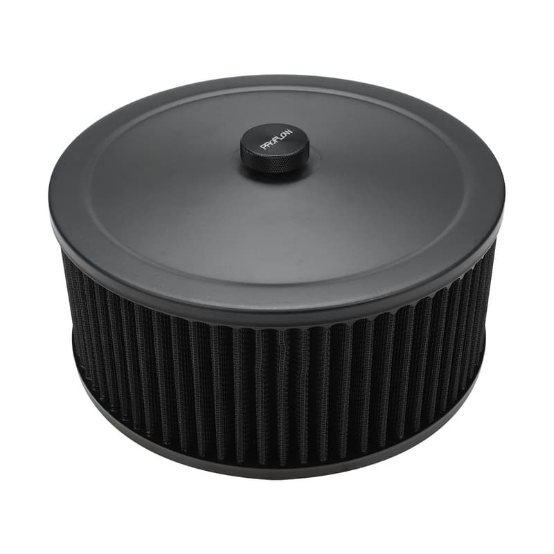 Proflow Air Filter Assembly Round 9in. x 4in, Black