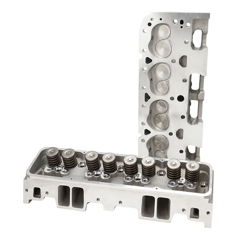 Proflow Cylinder Heads, AirMax 200 SB Chev, 535HP, Aluminium, Assembled, 7/16 Studs, Adj G/Plates, 64cc Chamber, Angle Plug, 200cc Intake Runner, Pair