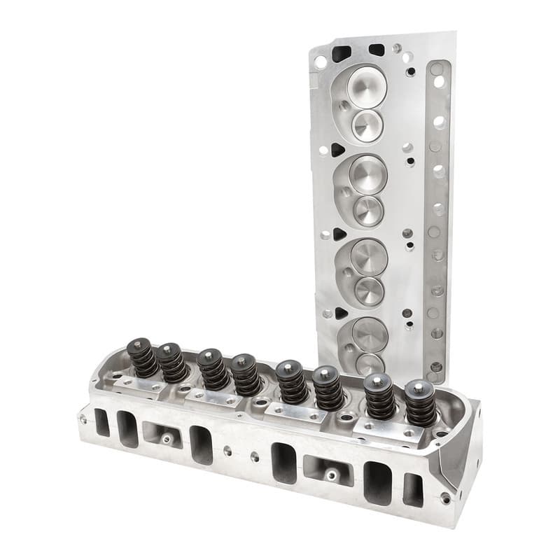 Proflow Cylinder Heads, AirMax 185 CNC Ported, SB Ford 289, 302, Aluminum, Assembled 7/16 Studs, Adj G/Plates, 58cc Chamber, 185cc Intake Runner, Pair