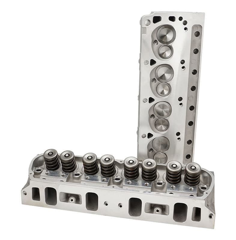 Proflow Cylinder Heads, SuperMax 205, SB Ford 289, 302, 351W, Aluminum, Assembled 7/16 Studs G/Plates 58cc Chamber, 205cc Intake Runner, , 600HP, Pair