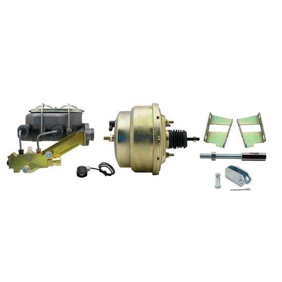 Proflow 8'' Dual Brake Booster & 1-1/8" Master Cylinder Combo, 4 Wheel Disc Brakes, GM 58-78 Brake Booster Kit