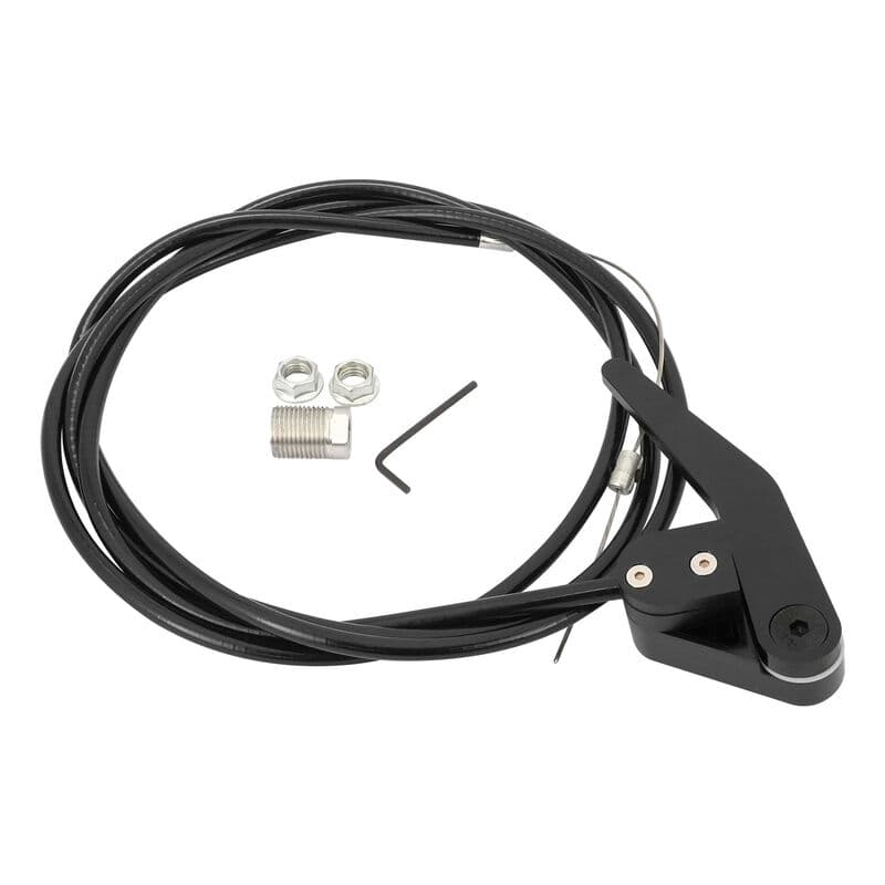 Proflow Universal Bear Jaw Door Latch Release , Black Handle with Cable Kit