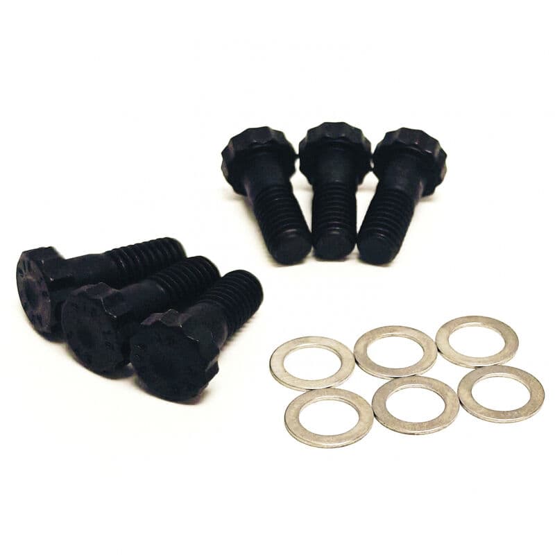 Proflow Bolt Kit, Clutch Pressure plate, SB Chev, 265-502, Pro Series, 3/8"-16 X 1.00" UHL, 12 pt 9/16", Set of 6