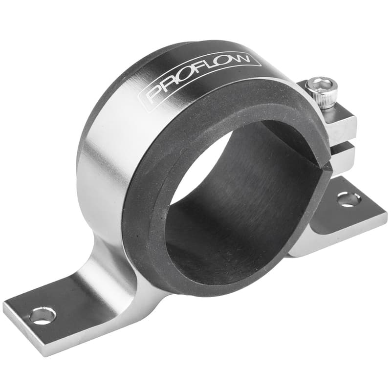 Proflow Fuel Pump Single Mount, Bosch 044 Style Bracket, Silver, Each