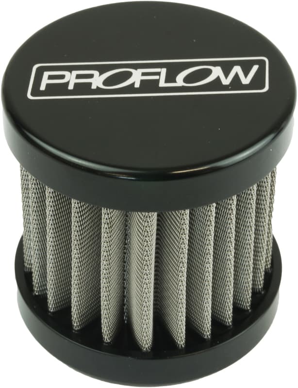 Proflow Oil Breather Filter Billet -06AN Female Thread, 40x40mm, Black