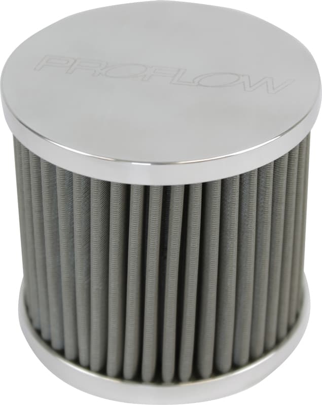 Proflow Oil Breather Filter Billet -08AN Female Thread, 60x50mm, Polished