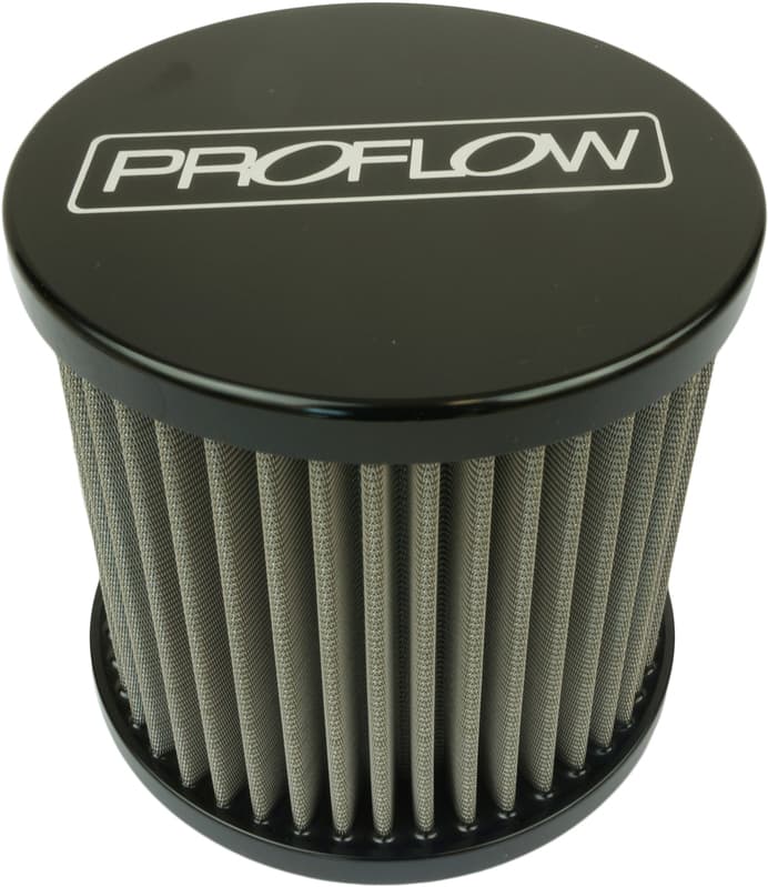 Proflow Oil Breather Filter Billet -10AN Female Thread, 90x78mm, Black