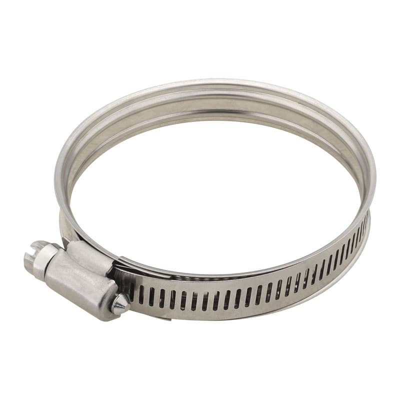 Proflow Dual Bead Hose Clamp, 48-65mm (1.90''-2.50") Range, Stainless Steel, Each