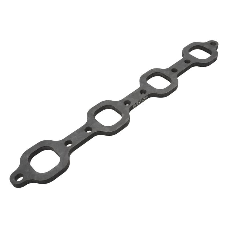 Proflow Header Extractor Flanges, For Ford V8 289-302-351W, 3'' Bolt Spacing, Suit 1-3/4'' Primary, 1.590'' x 1.415'' Port, Steel, 3/8'' Thick, Each