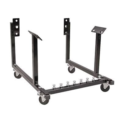 Proflow Engine Dolly, Steel, Black Powder Coat, Wheels Included, For Chevrolet Small & Big Block, Each