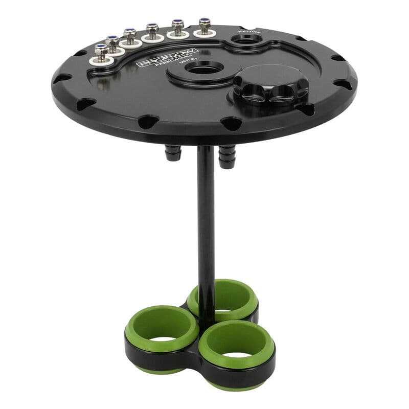 Proflow Triple Fuel Pump Hanger, Suits 39mm EFI Pumps, 170mm PCD, Billet Aluminium, Black Anodised