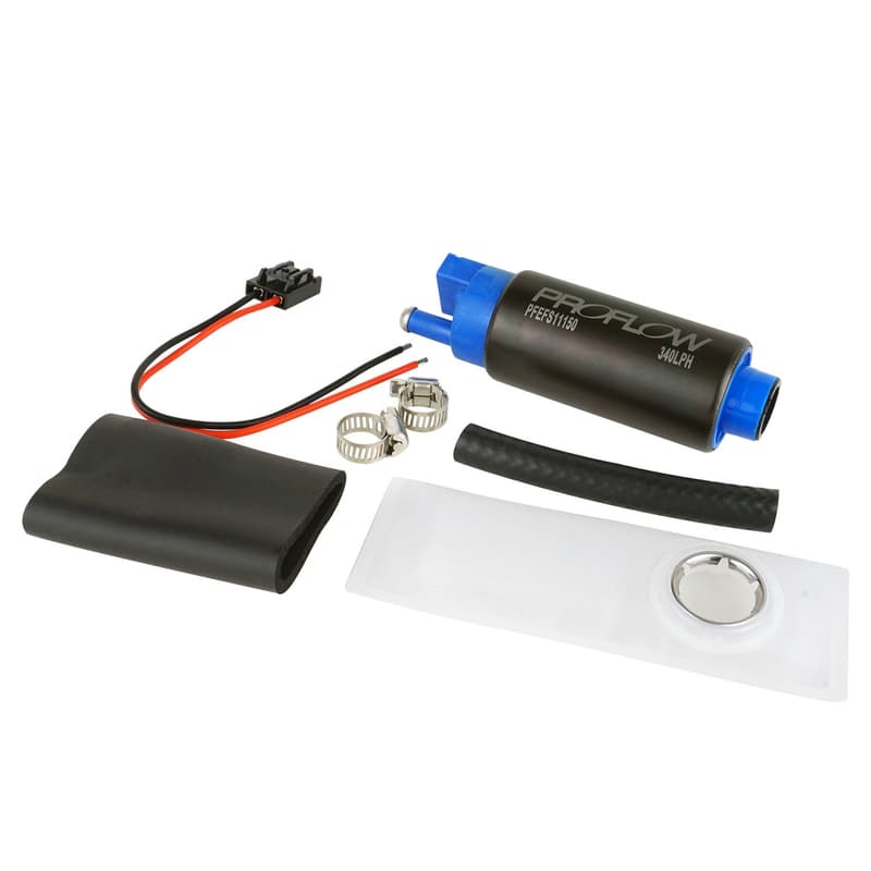 Proflow Fuel Pump, In-Tank Kit, 340 LPH @ 40 PSI, 600 HP, E85, Methanol Compatible, Electric, Each
