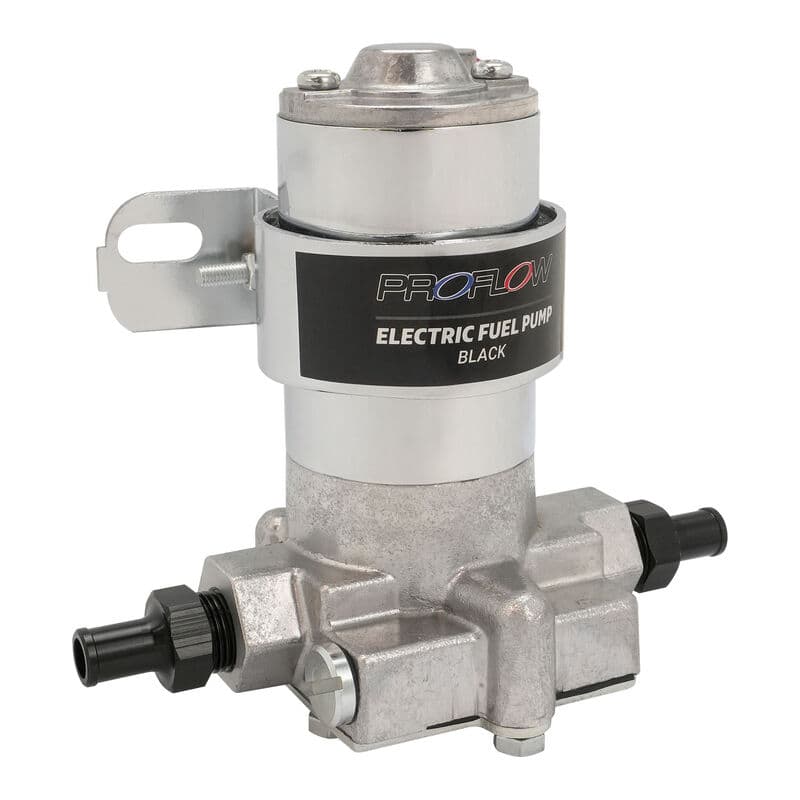 Proflow Fuel Pump, Electric, Rotor, Vane, Black, 140GPH, Cast Aluminium, 3/8 in. NPT, 14 PSI, Universal, Kit