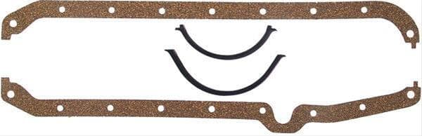 Proflow Oil Pan Gasket Set, Cork/Rubber, Chevrolet V8, 283 to 400ci, Set