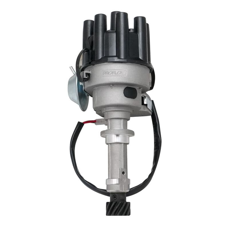 Proflow Distributor, HEI, Street Series, Vacuum Advance, Bosch Style Black Cap, Push-In, For Holden Commodore 253 308 V8