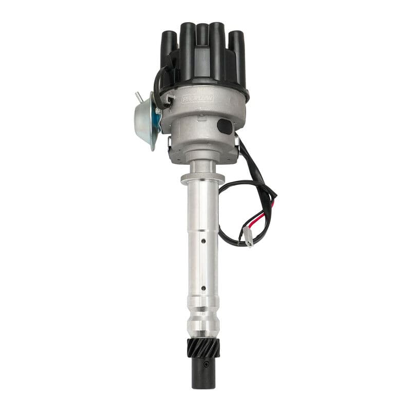 Proflow Distributor, HEI Street Series, Vacuum Advance, Bosch Style Black Cap, SB & BB For Chevrolet V8