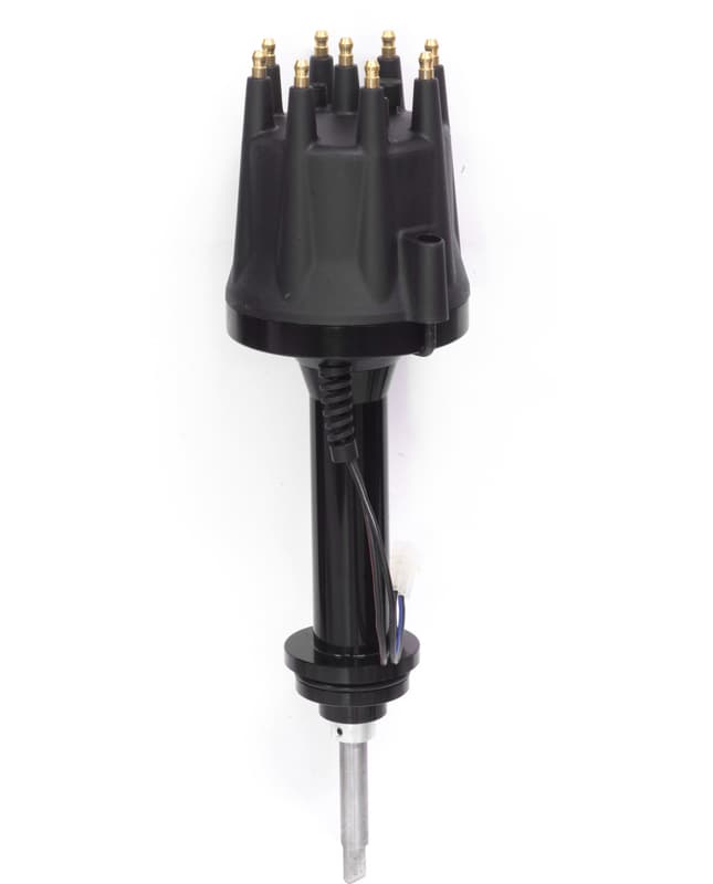 Proflow Distributor, SB Chrysler 318/340/360, Pro Series Magnetic Pickup, Mechanical Advance, Black Cap , Each