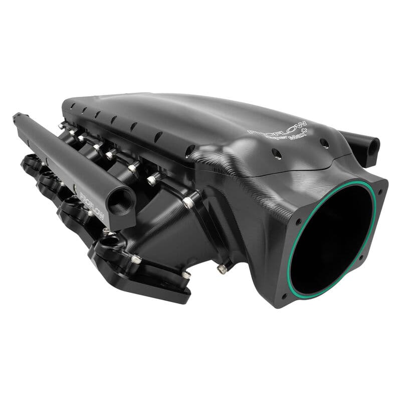 Proflow Billet CNC LS Intake Manifold Kit, SuperMax Plus, For Holden Commodore LS1/LS2, 102mm Bore, Gloss Black