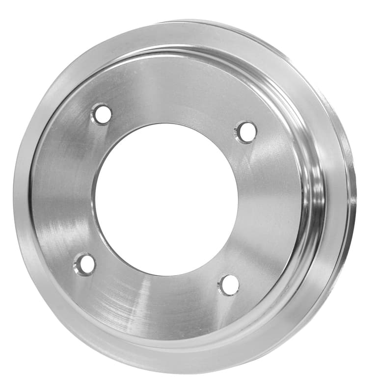 Proflow Crank Pump Pulley, V-Belt, 1-Groove, Aluminium Silver, For Holden V8 253, 308 Red Motor, Each