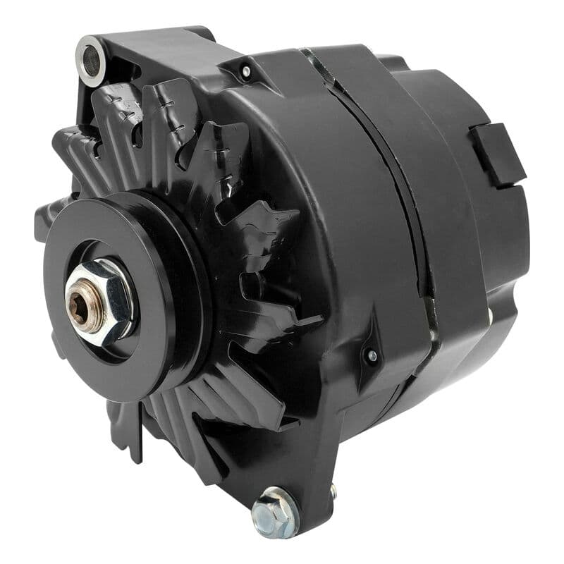 Alternator Power Spark, 140 Amp 1-Wire, Internal Regulator, Black, V-Belt, Chev, Holden, Commodore, Torana, Each