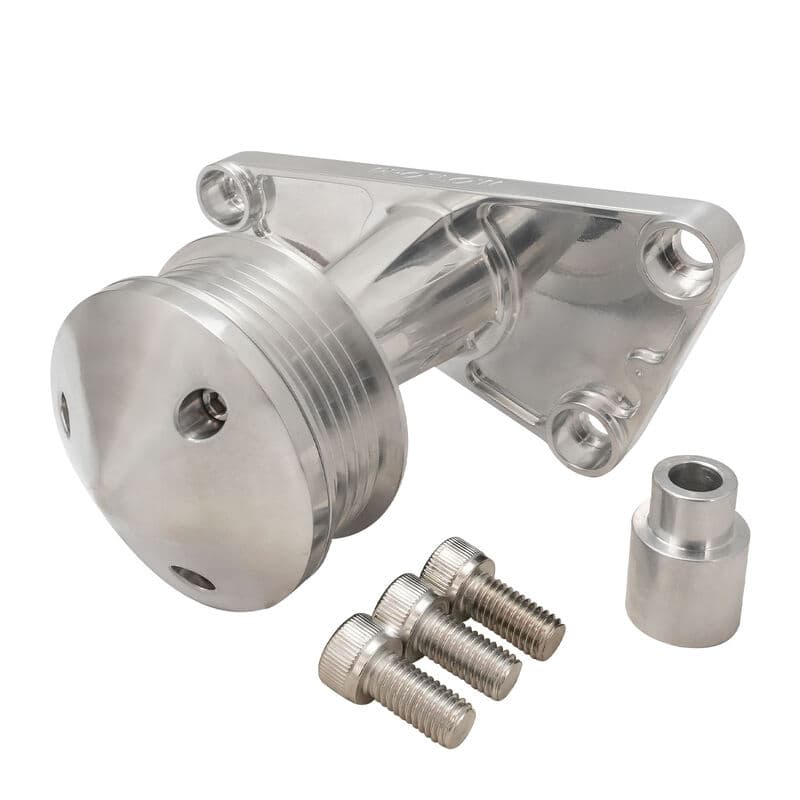Proflow Power Steering Delete Idler Bracket Kit, For Holden Commodore LS VT-VZ, VE-VF, Billet Aluminium, Polished