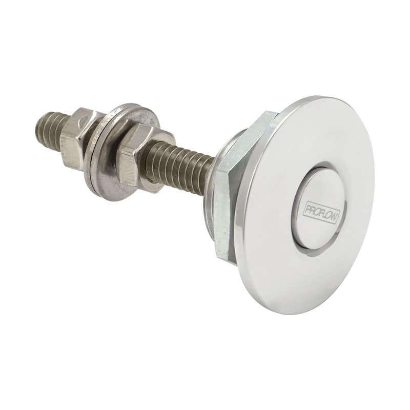 Proflow Quick Release Pro Latch 31.5mm Mini Fastener, Billet Aluminium, Polished, Kit