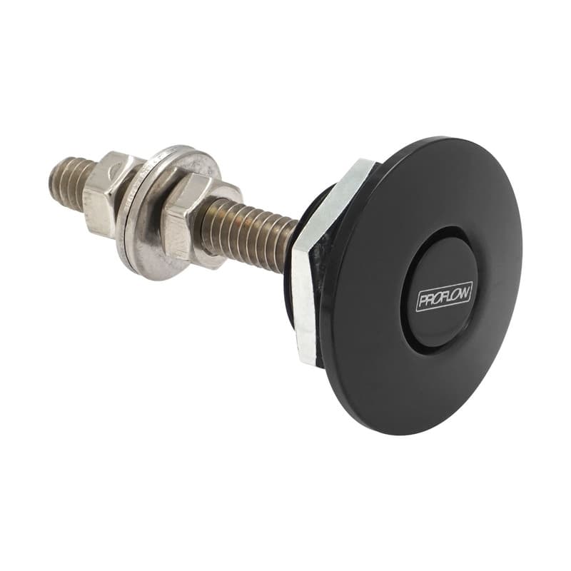 Proflow Quick Release Pro Latch 31.5mm Mini Fastener, Billet Aluminium, Black, Kit