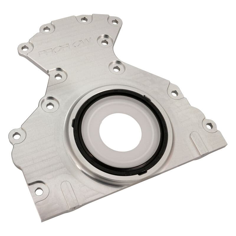Proflow Rear Main Cover, For GM Performance LSX Block Only + Warlord LSX, With Seals, Billet Aluminium, Raw, Each
