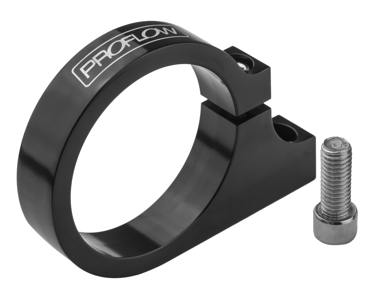 Proflow Overflow Tank Bracket, Aluminium, Fits 60mm. Diameter Tanks, Black