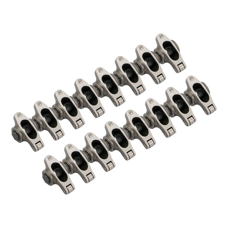 Proflow Pro Stainless Series, Narrow Body Roller Rockers, SB Chev, 1.5 Ratio 7/16" Heat Treated 8620 Stainless Body, Set