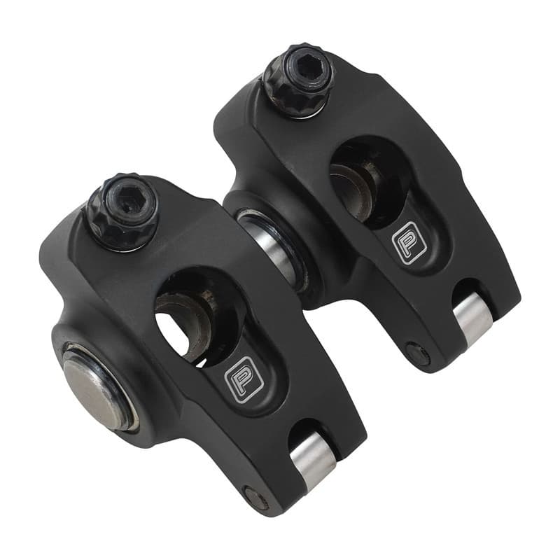 Proflow SuperMax Pro 2024 Aluminium Series II Rocker Arms, Suit Holden V8 VN 5.0L Style Aftermarket Heads, 1.65 Ratio, 7/16'' Shaft Mount, Black, Set