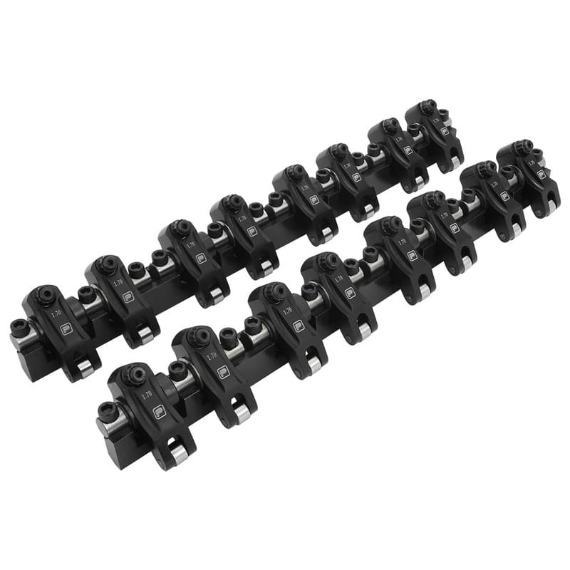 Proflow SuperMax Pro Series Shaft-Mount Rocker Arms, Chevrolet/Holden LS1, LS2, LS6 Gen III 1.7 Ratio, Suits Cathedral Port, Aluminium, Kit