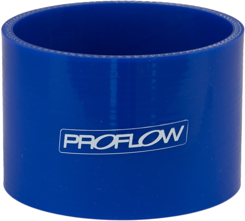 Proflow Hose Tubing Air intake, Silicone, Straight, 5.00in. Straight 3in. Length, Blue