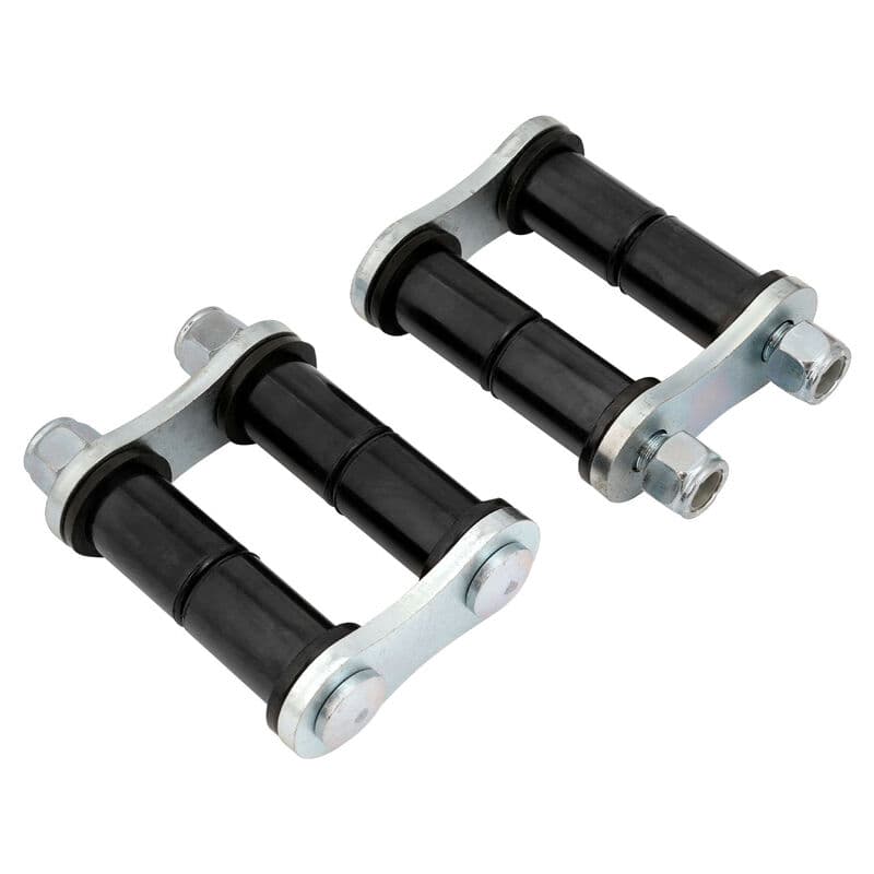 Proflow Leaf Spring Shackle Kit, Rubber Bushings, 57mm, Zinc