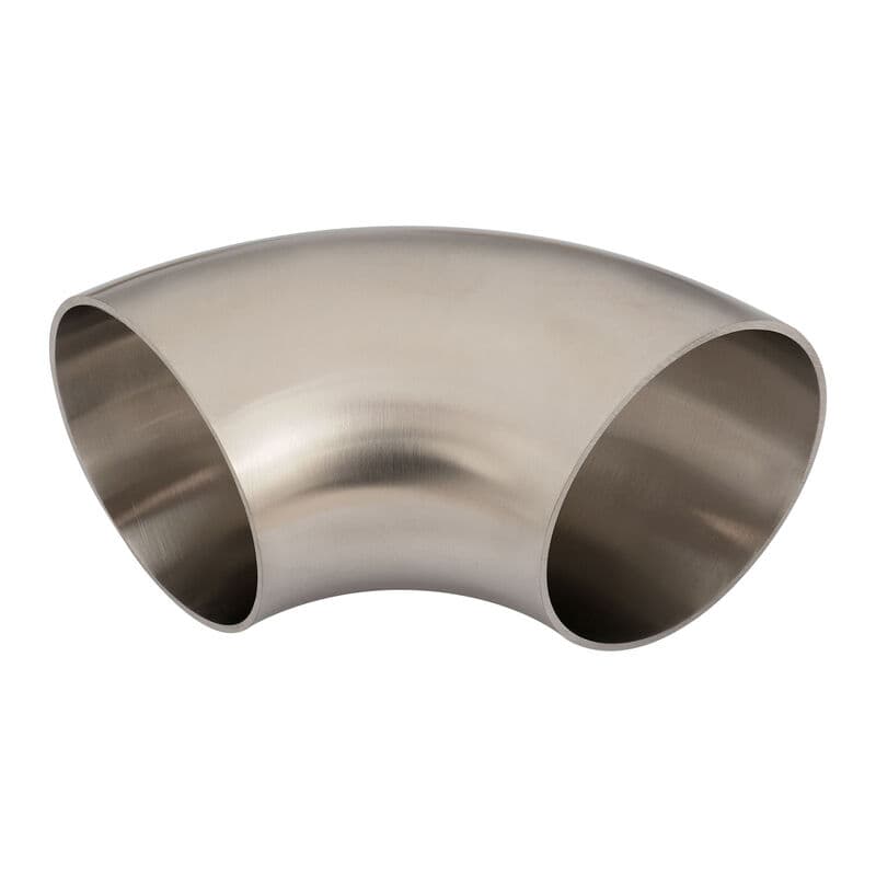 Proflow Stainless Steel Tubing, Exhaust, SS304, 3.00 in., 90 Degree Elbow, Short Turn No Leg, 1.5mm Wall