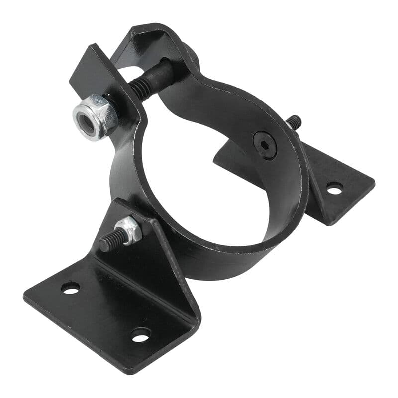 Proflow Universal Black Steel Adjustable Steering Column Floor Mount Plate, For 2.0'' Columns, Kit