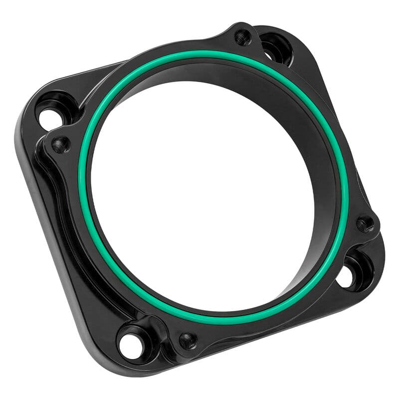 Proflow Throttle Body Adapter, Universal 80mm Throttle to 82mm Bosch Drive By Wire Throttle Body, Black, Billet