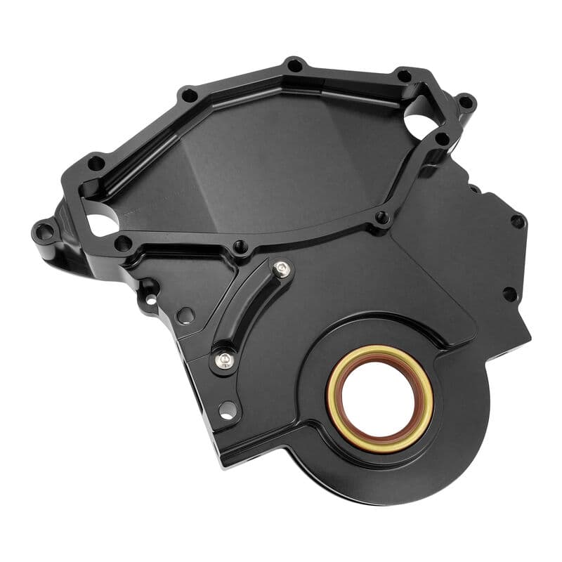 Proflow Timing Cover, For Holden V8 All 253/308 And 304 EFI, Billet Aluminium, Black