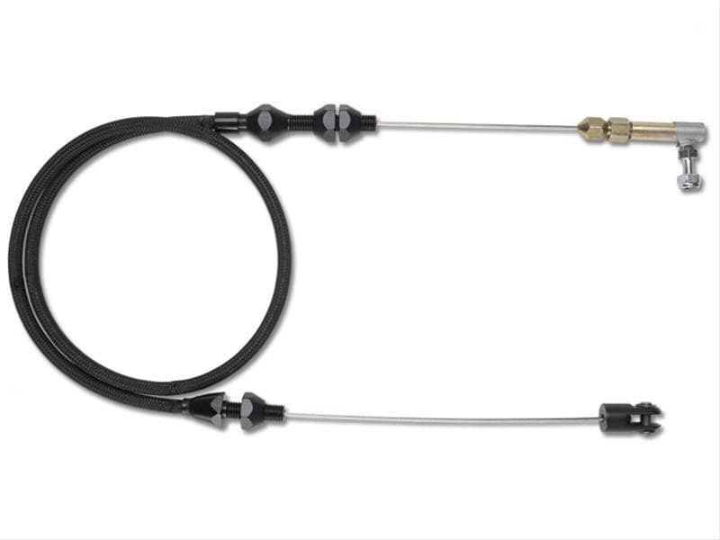 Proflow Throttle Cable, Braided Black Stainless Steel, 36 in. Long, Universal Kit